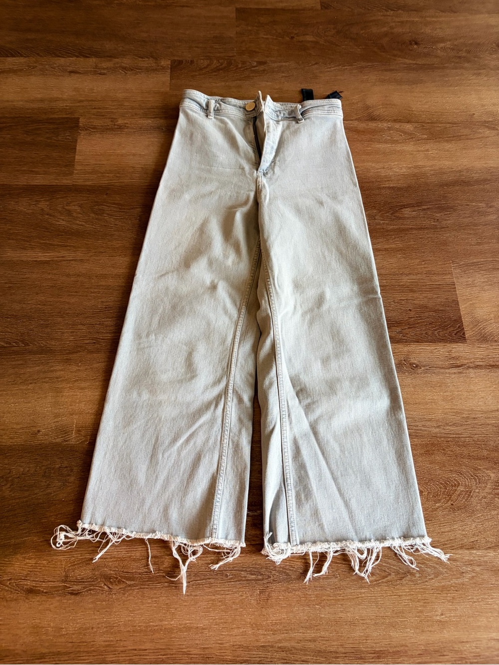 Women’s Sailor High-Rise Wide Leg Jeans in Light Beige